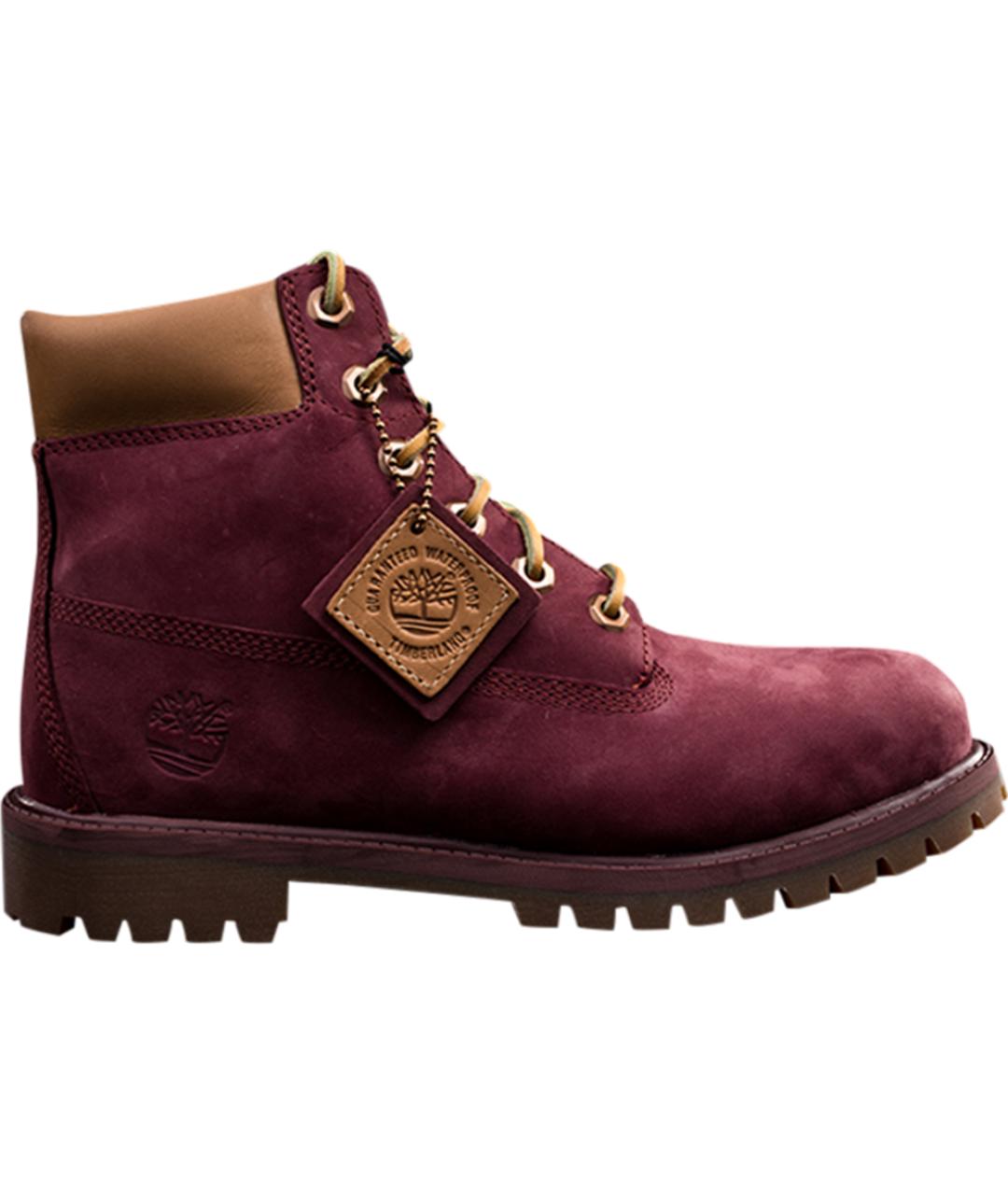 TIMBERLAND Красные нубуковые ботинки, фото 2