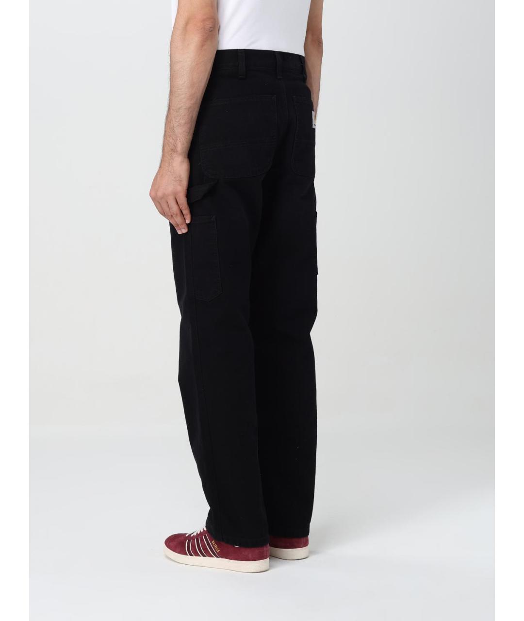 CARHARTT WIP Черные хлопковые повседневные брюки, фото 3
