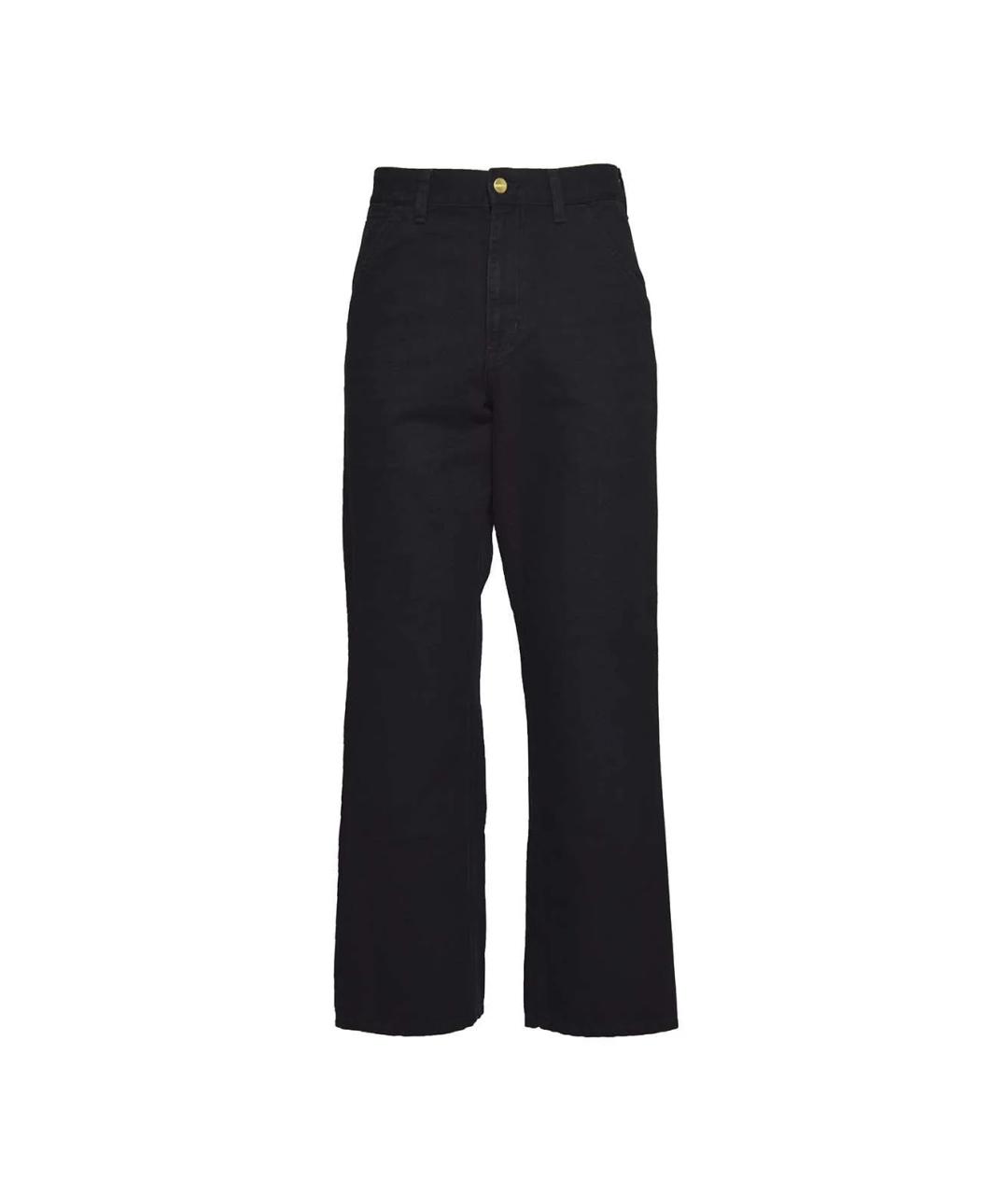 CARHARTT WIP Черные хлопковые повседневные брюки, фото 1
