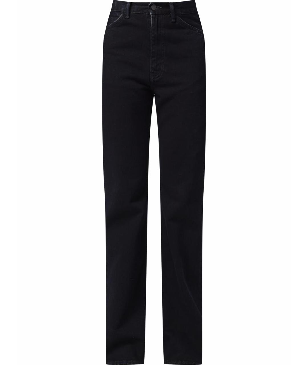 ACNE STUDIOS Черные хлопковые прямые джинсы, фото 1