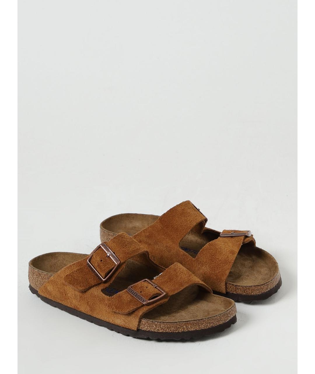 BIRKENSTOCK Коричневые шлепанцы, фото 2