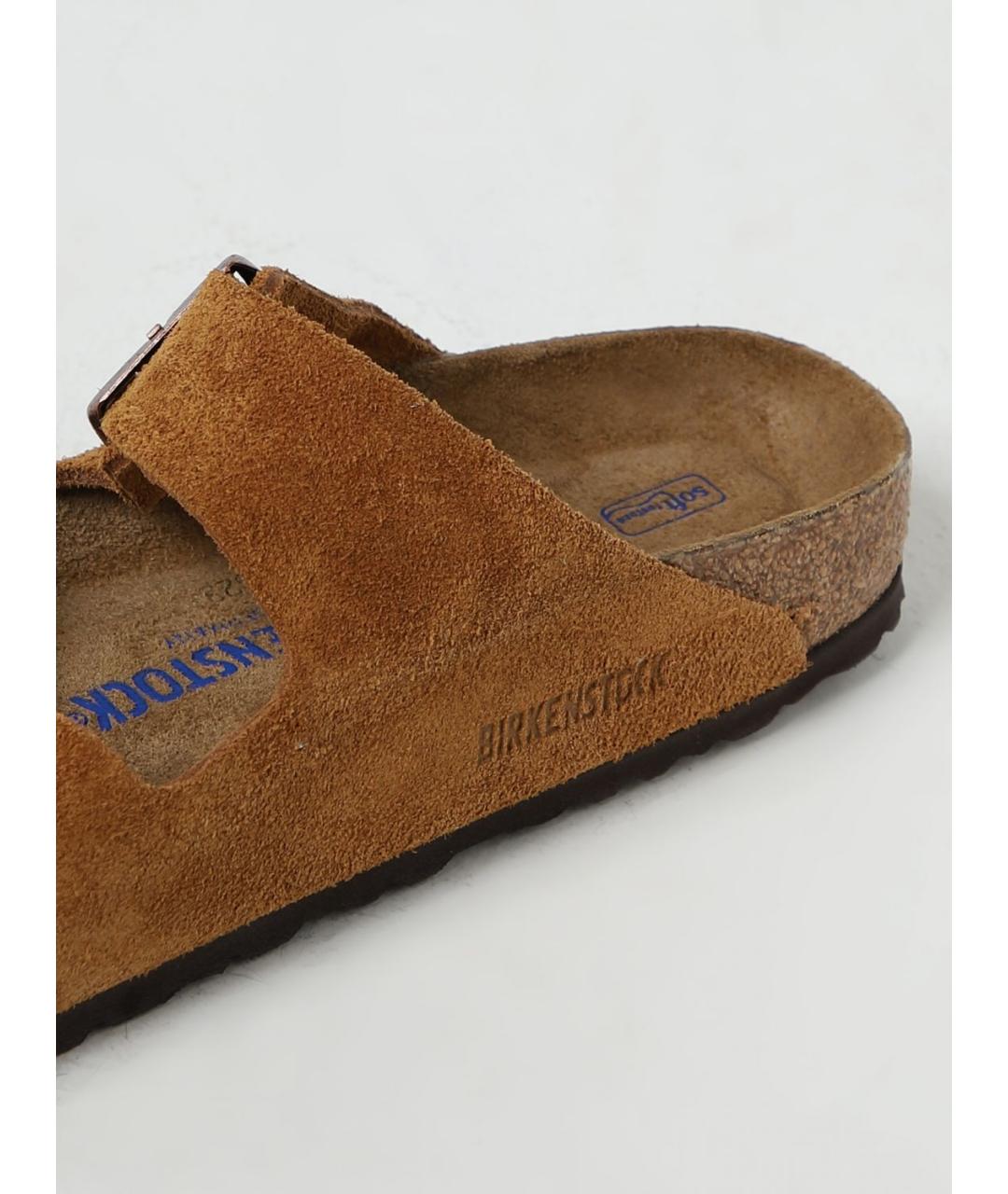 BIRKENSTOCK Коричневые шлепанцы, фото 4