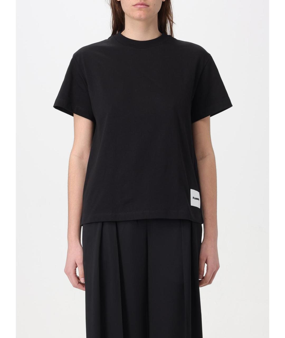 JIL SANDER Черная футболка, фото 2