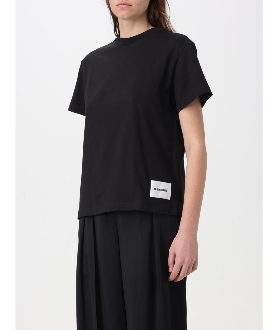 JIL SANDER Черная футболка, фото 4