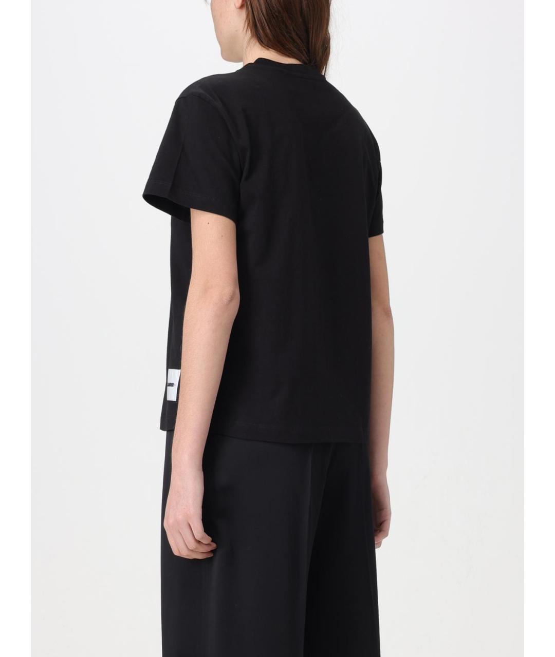 JIL SANDER Черная футболка, фото 3