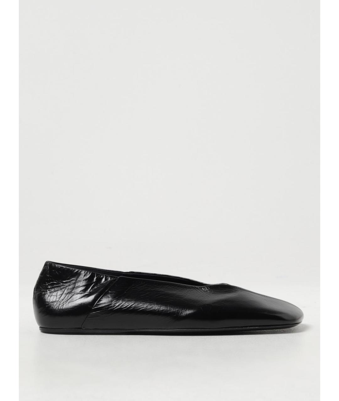 JIL SANDER Черные кожаные лоферы, фото 5