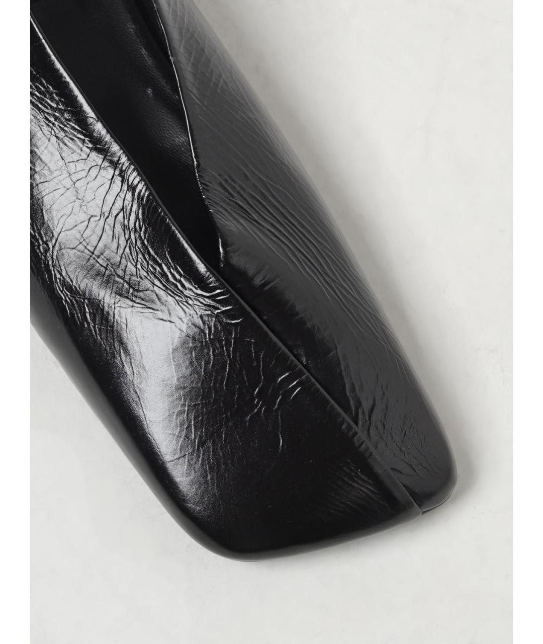 JIL SANDER Черные кожаные лоферы, фото 4