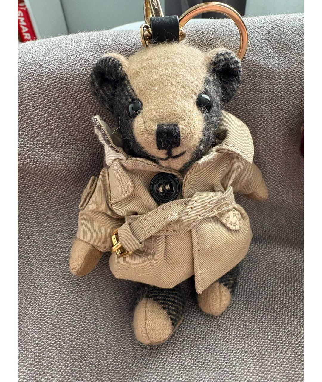BURBERRY Бежевый брелок, фото 5