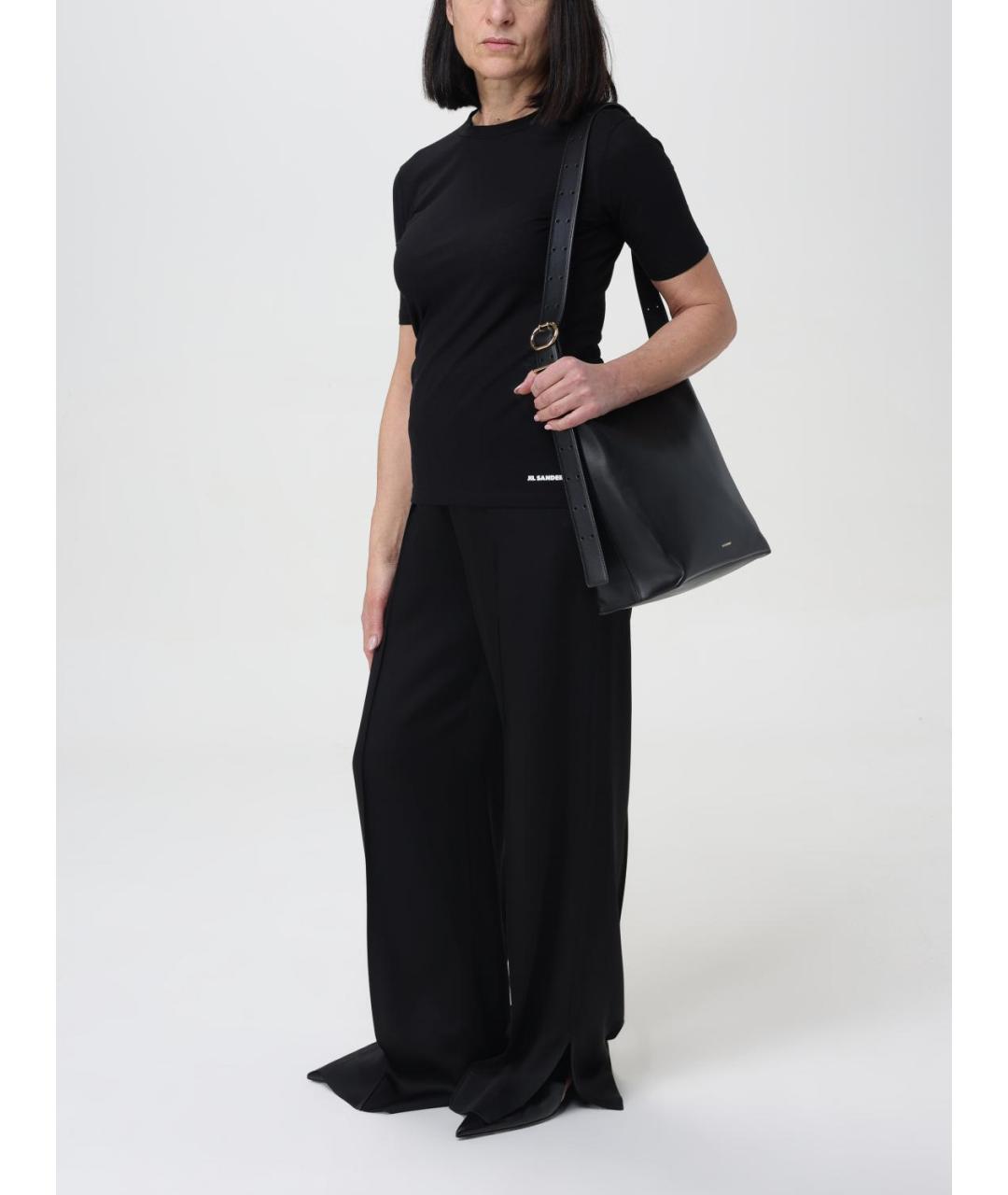JIL SANDER Черная футболка, фото 3
