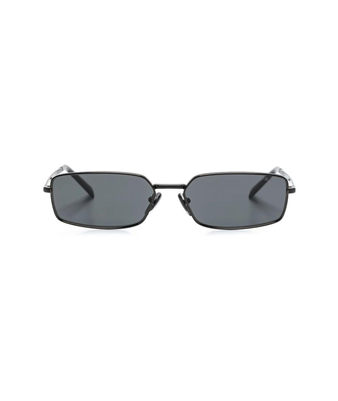 PRADA Черные металлические солнцезащитные очки, фото 3