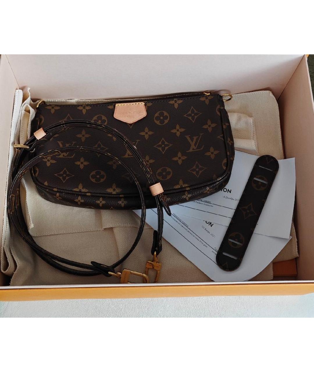 LOUIS VUITTON Коричневая сумка через плечо, фото 5