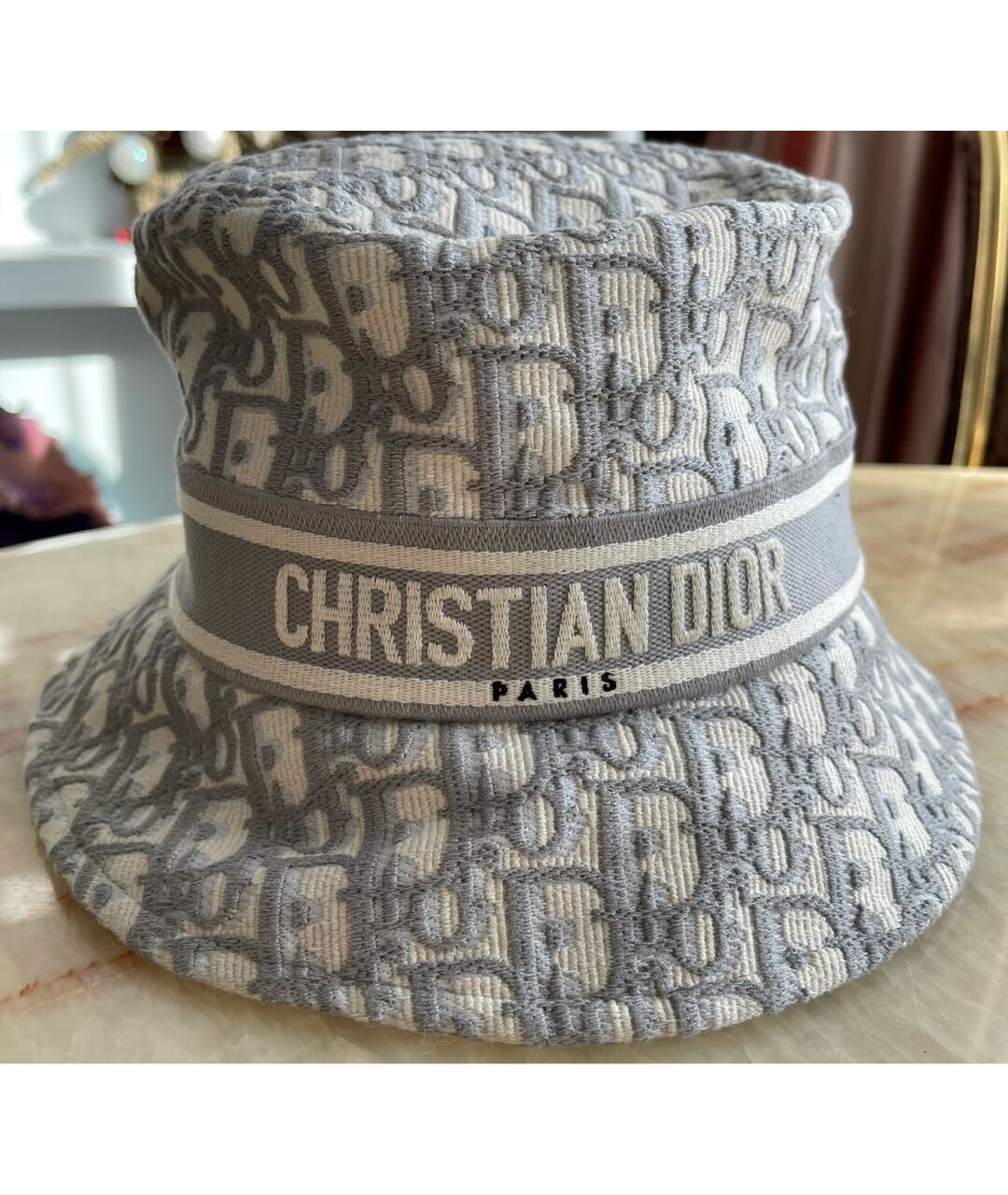 CHRISTIAN DIOR PRE-OWNED Серая хлопковая шляпа, фото 5