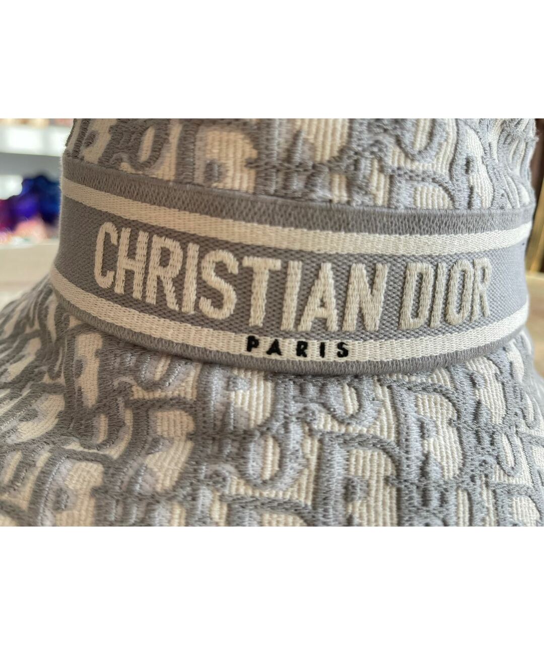 CHRISTIAN DIOR PRE-OWNED Серая хлопковая шляпа, фото 4