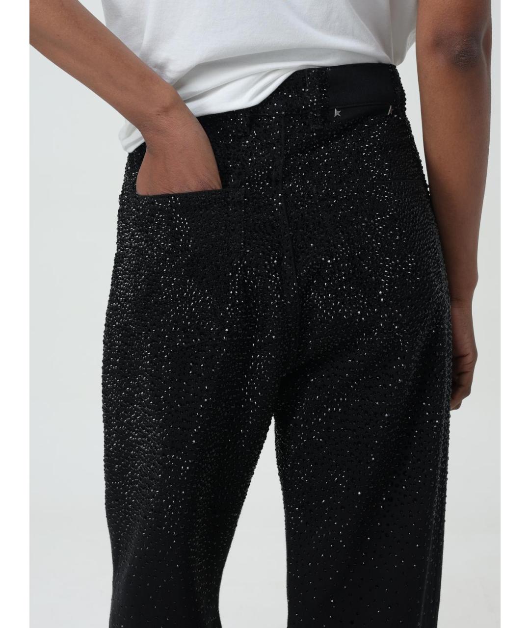 GOLDEN GOOSE DELUXE BRAND Черные хлопковые прямые джинсы, фото 6
