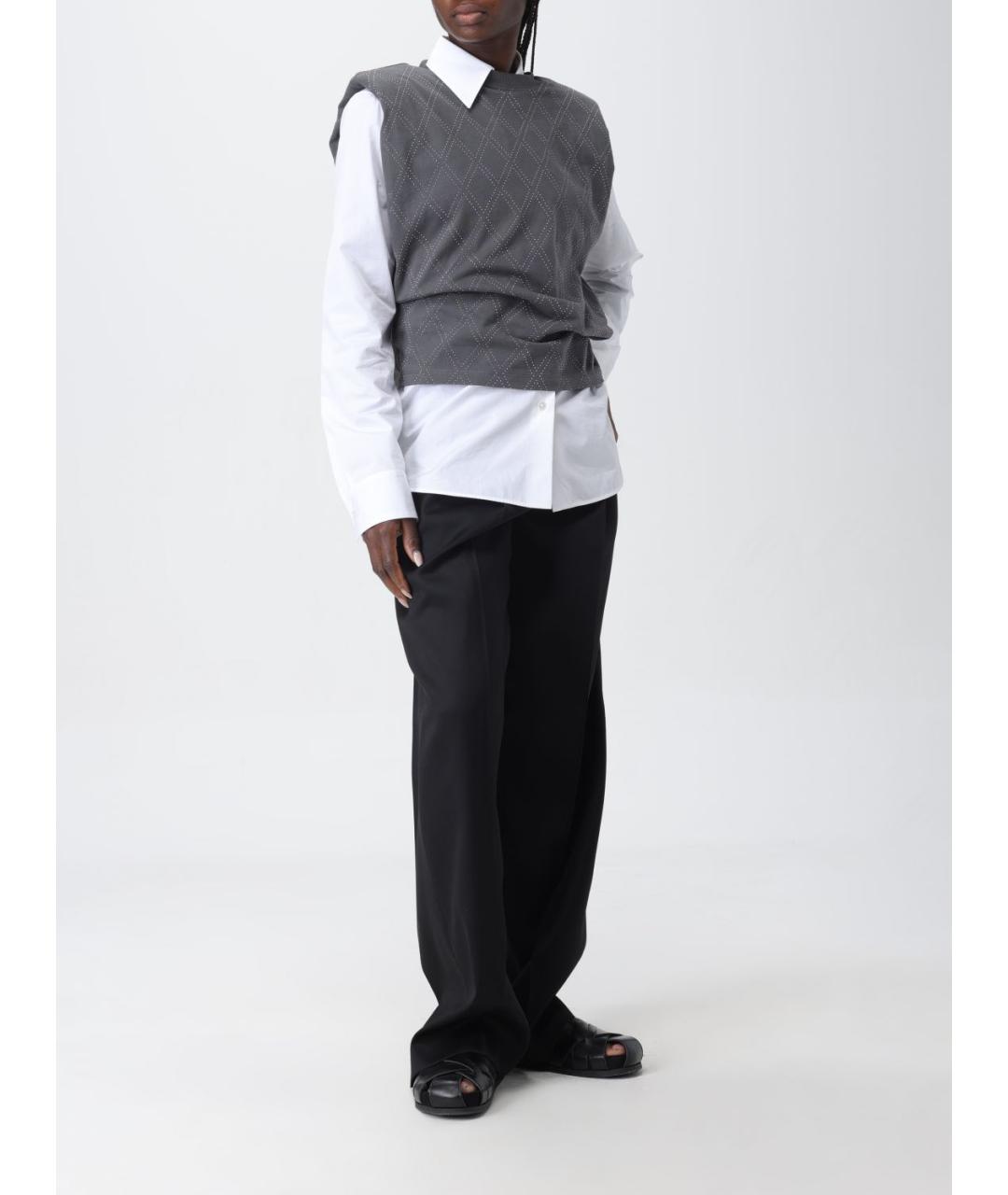 GOLDEN GOOSE DELUXE BRAND Серая хлопковая футболка, фото 3