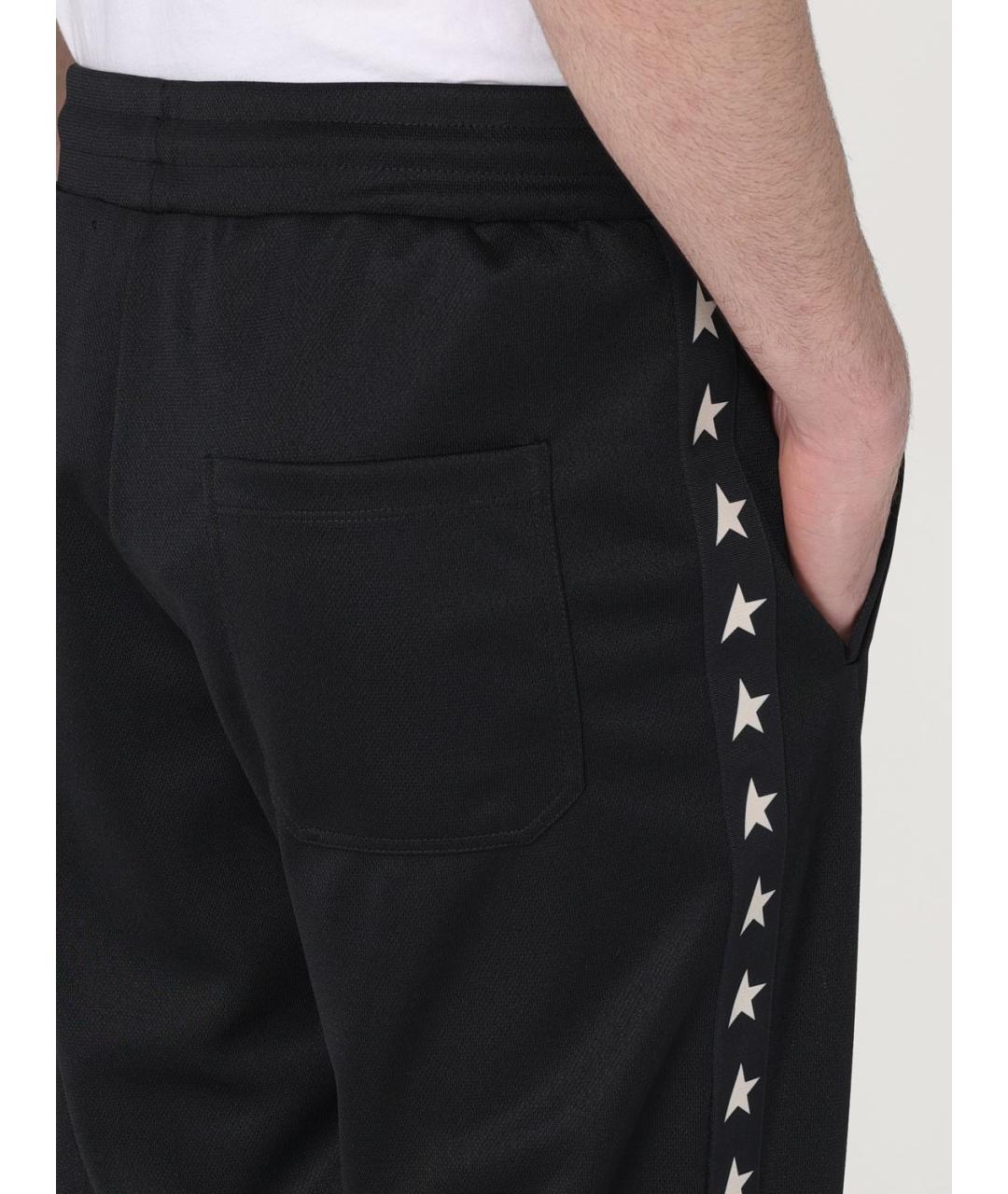 GOLDEN GOOSE DELUXE BRAND Черные синтетические повседневные брюки, фото 6
