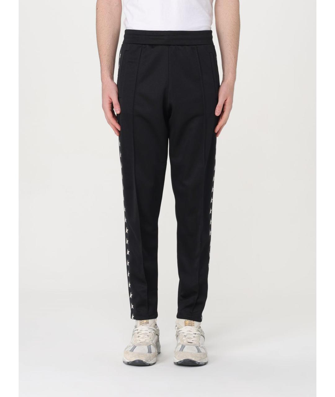 GOLDEN GOOSE DELUXE BRAND Черные синтетические повседневные брюки, фото 2