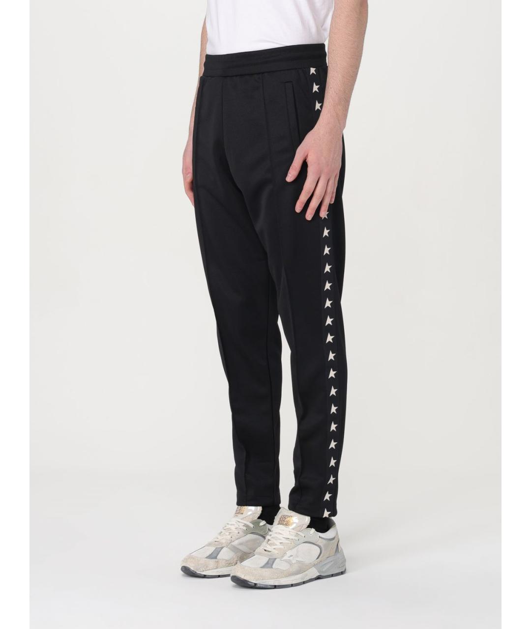 GOLDEN GOOSE DELUXE BRAND Черные синтетические повседневные брюки, фото 5