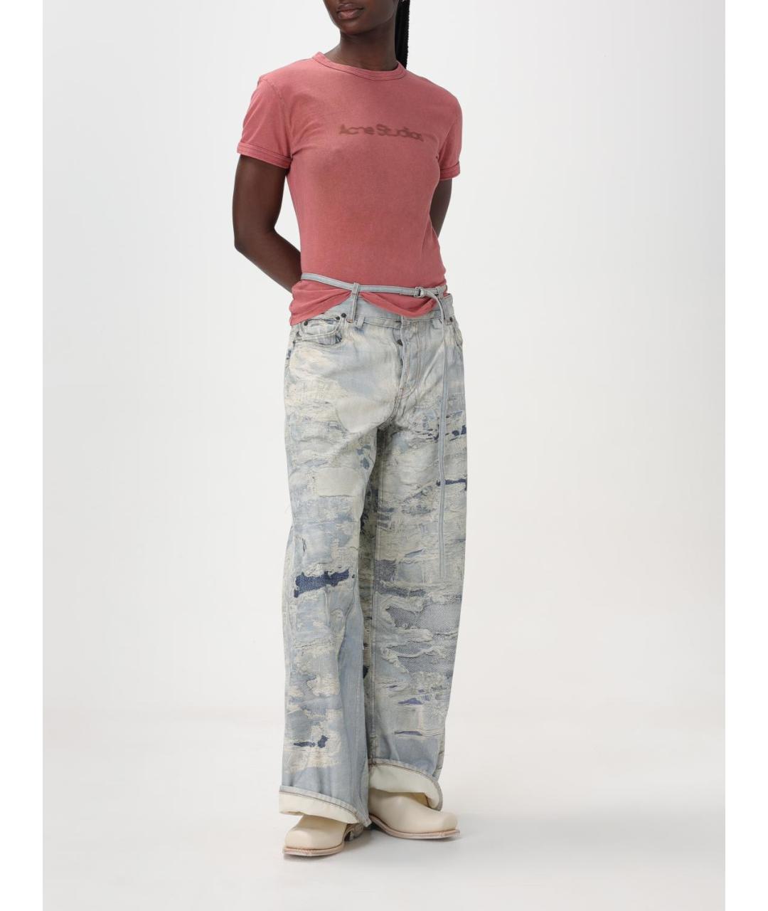 ACNE STUDIOS Розовая футболка, фото 3