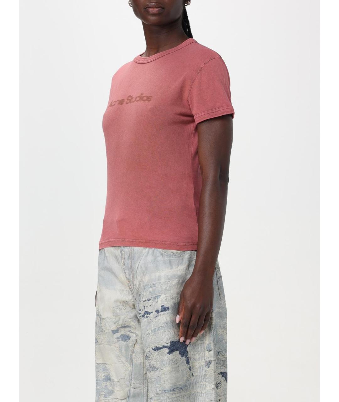 ACNE STUDIOS Розовая футболка, фото 5