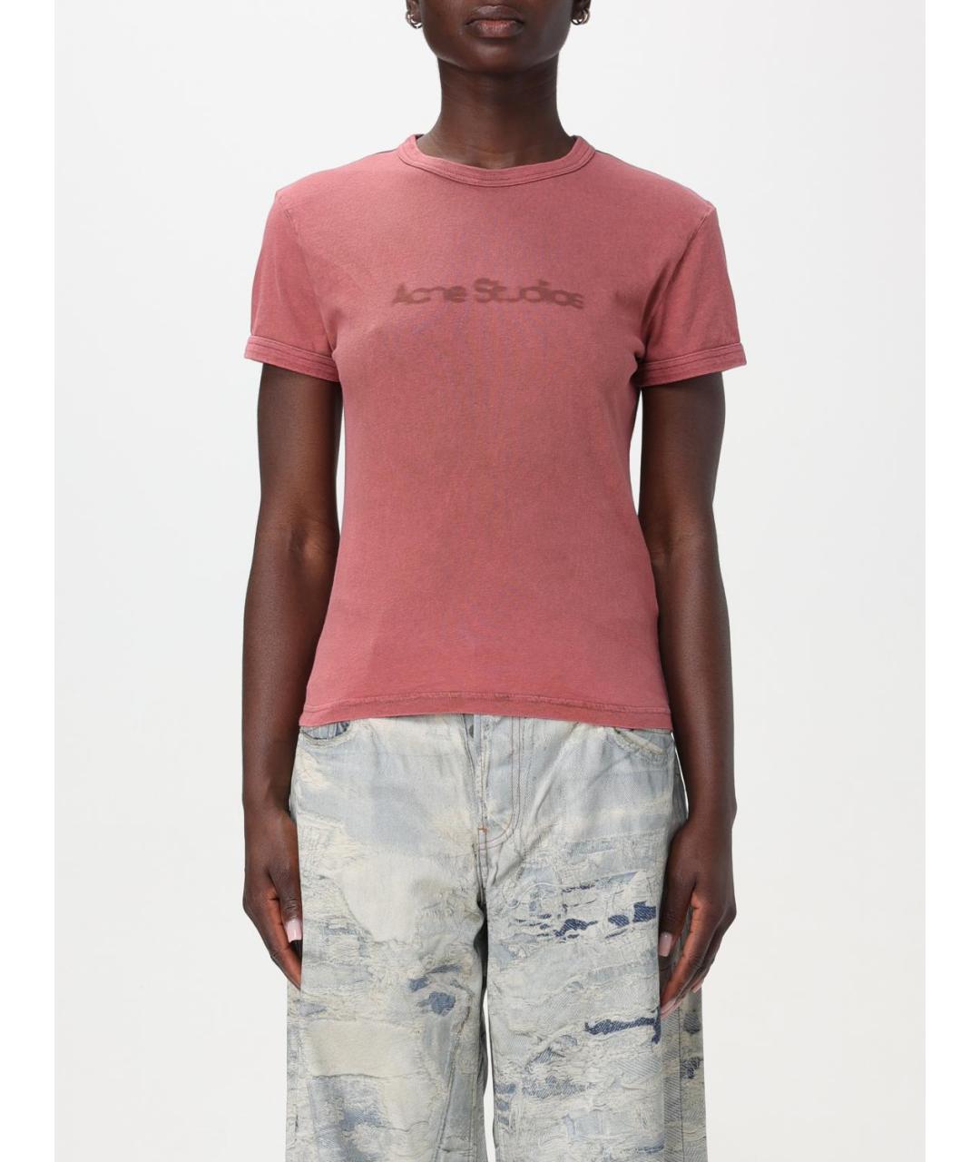 ACNE STUDIOS Розовая футболка, фото 2