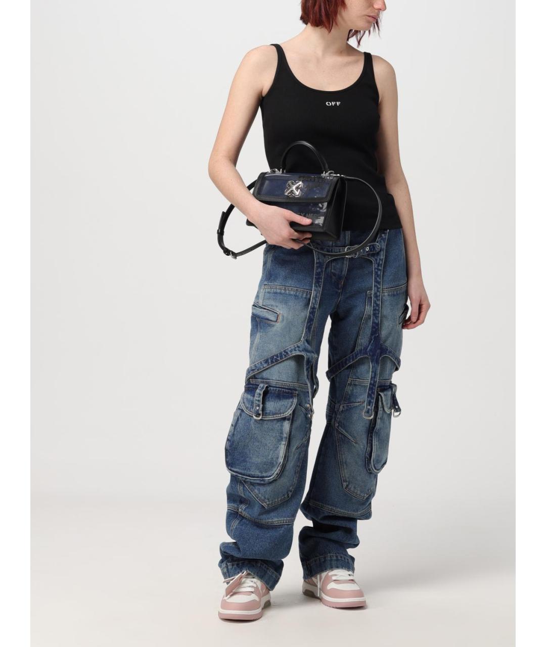 OFF-WHITE Черная хлопковая майка, фото 3