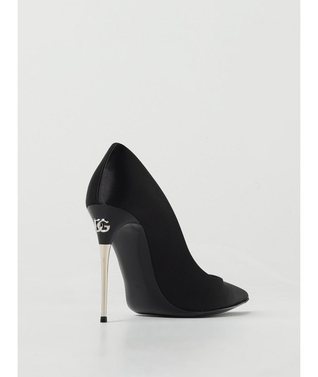 DOLCE&GABBANA Черные текстильные туфли, фото 3