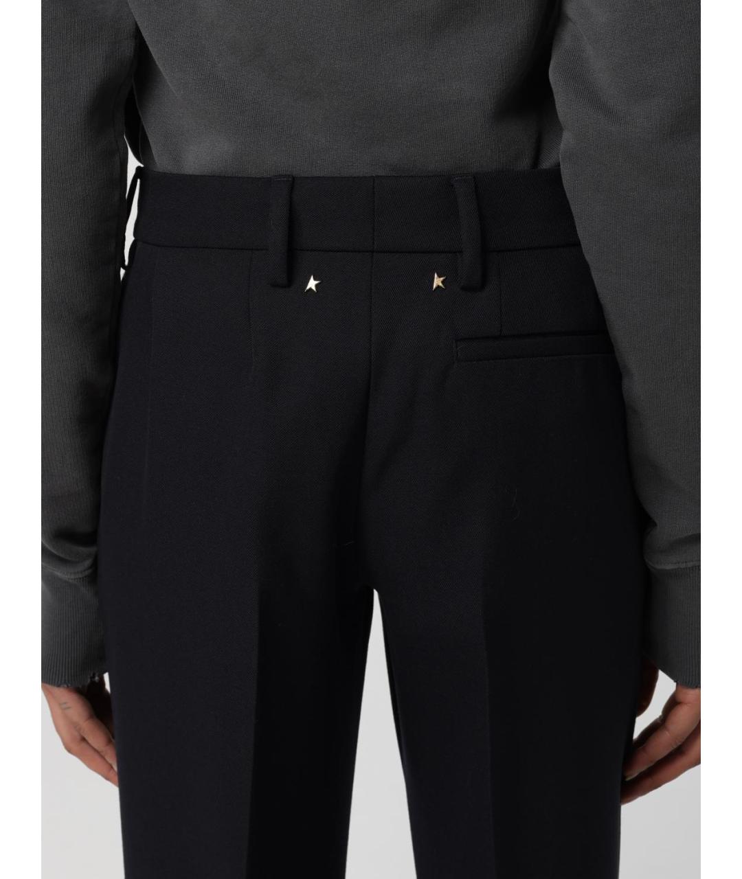 GOLDEN GOOSE DELUXE BRAND Синие синтетические прямые брюки, фото 6