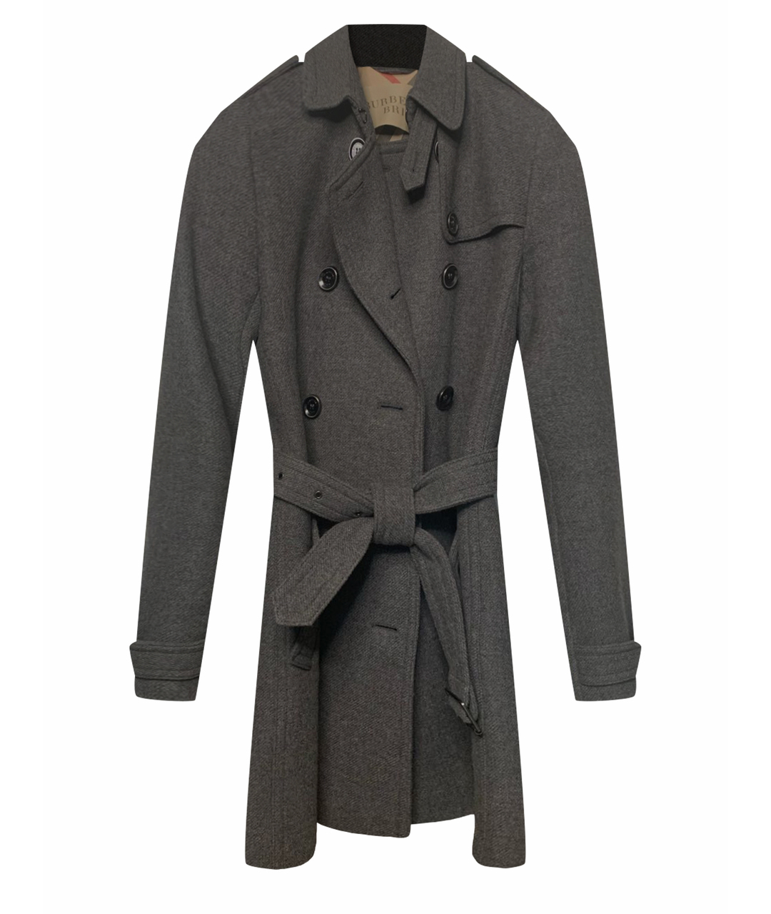 BURBERRY BRIT Антрацитовое шерстяное пальто, фото 1