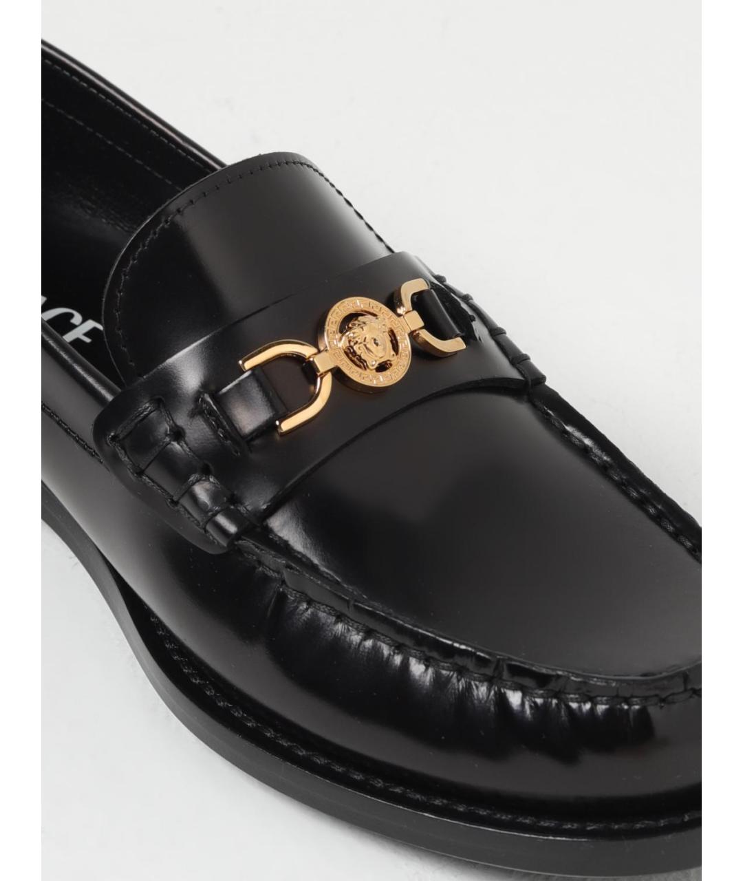 VERSACE Черные лоферы, фото 4