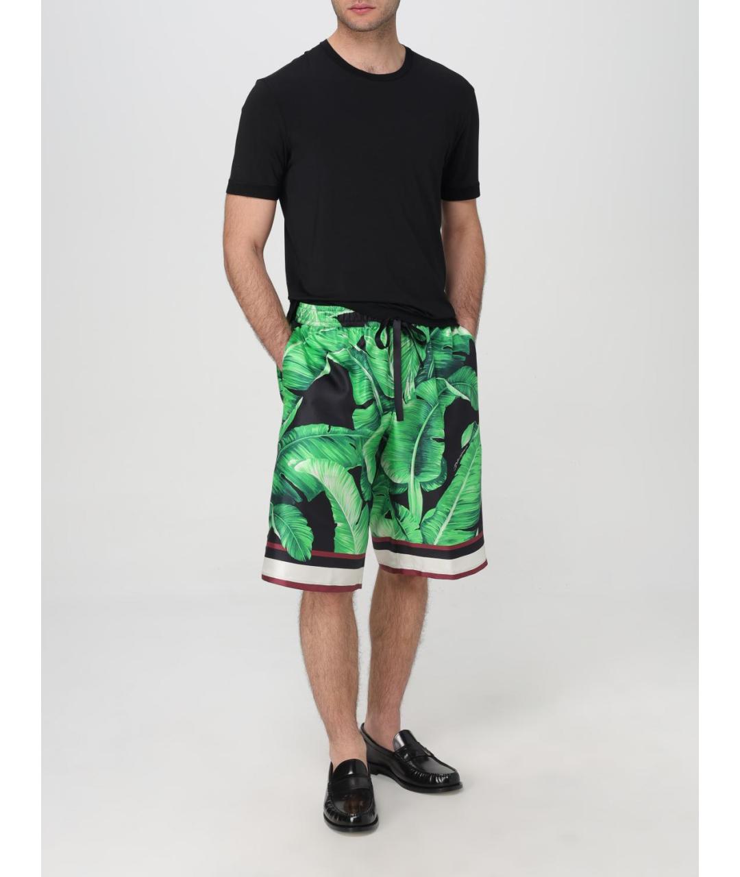 DOLCE&GABBANA Черная вискозная футболка, фото 3