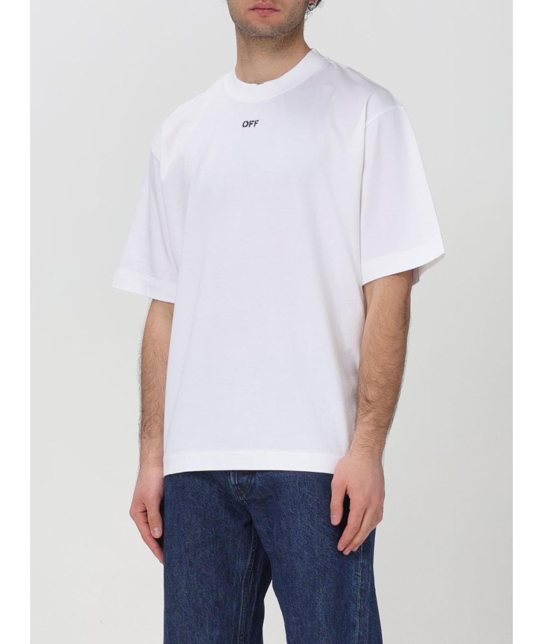 OFF-WHITE Белая футболка, фото 5