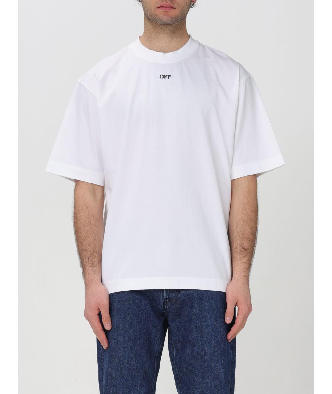 OFF-WHITE Белая футболка, фото 2