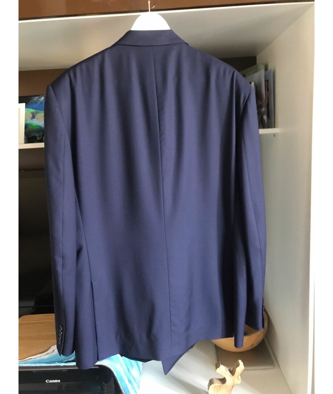 RALPH LAUREN Темно-синий шерстяной пиджак, фото 2