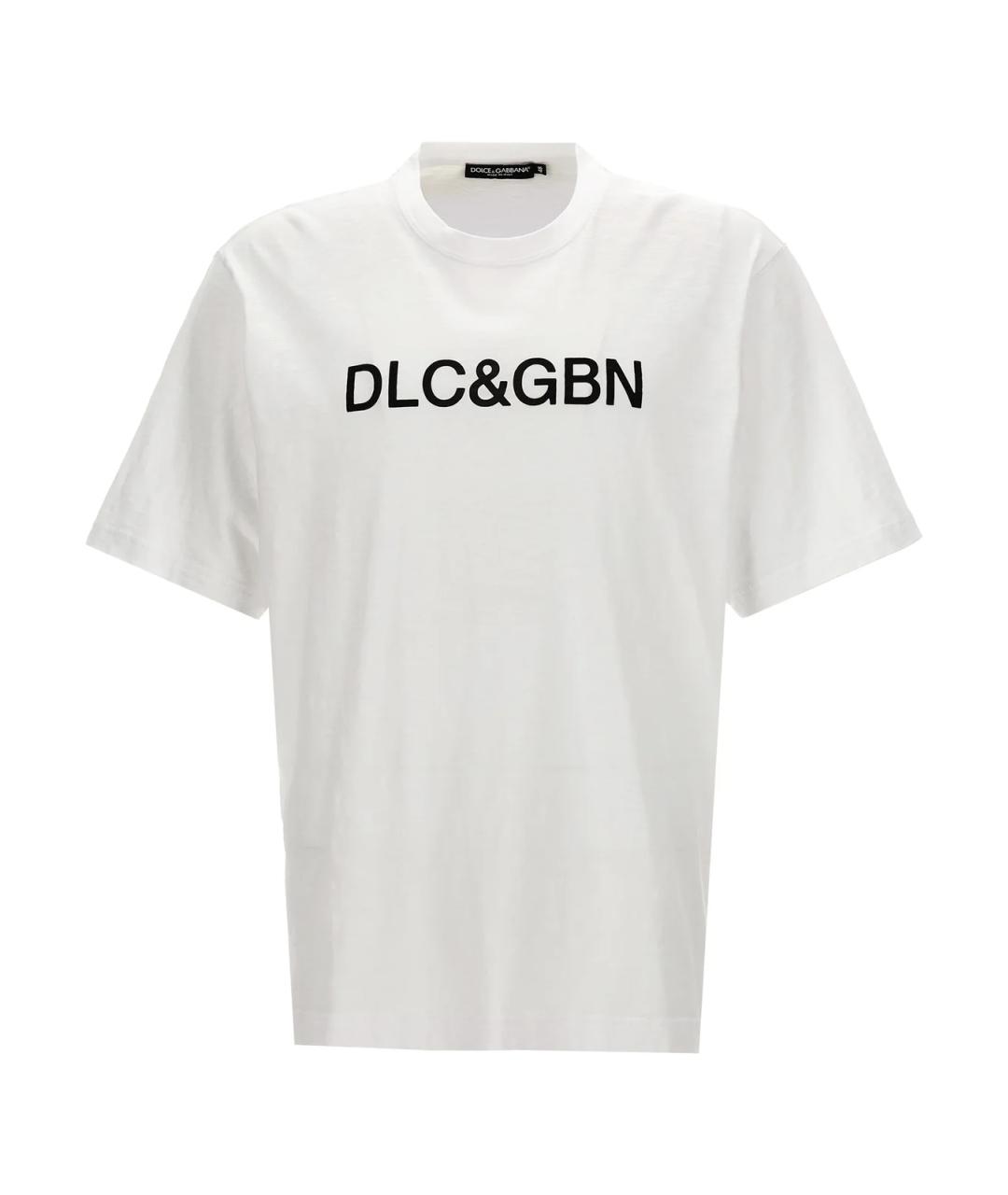 DOLCE&GABBANA Белая хлопковая футболка, фото 1