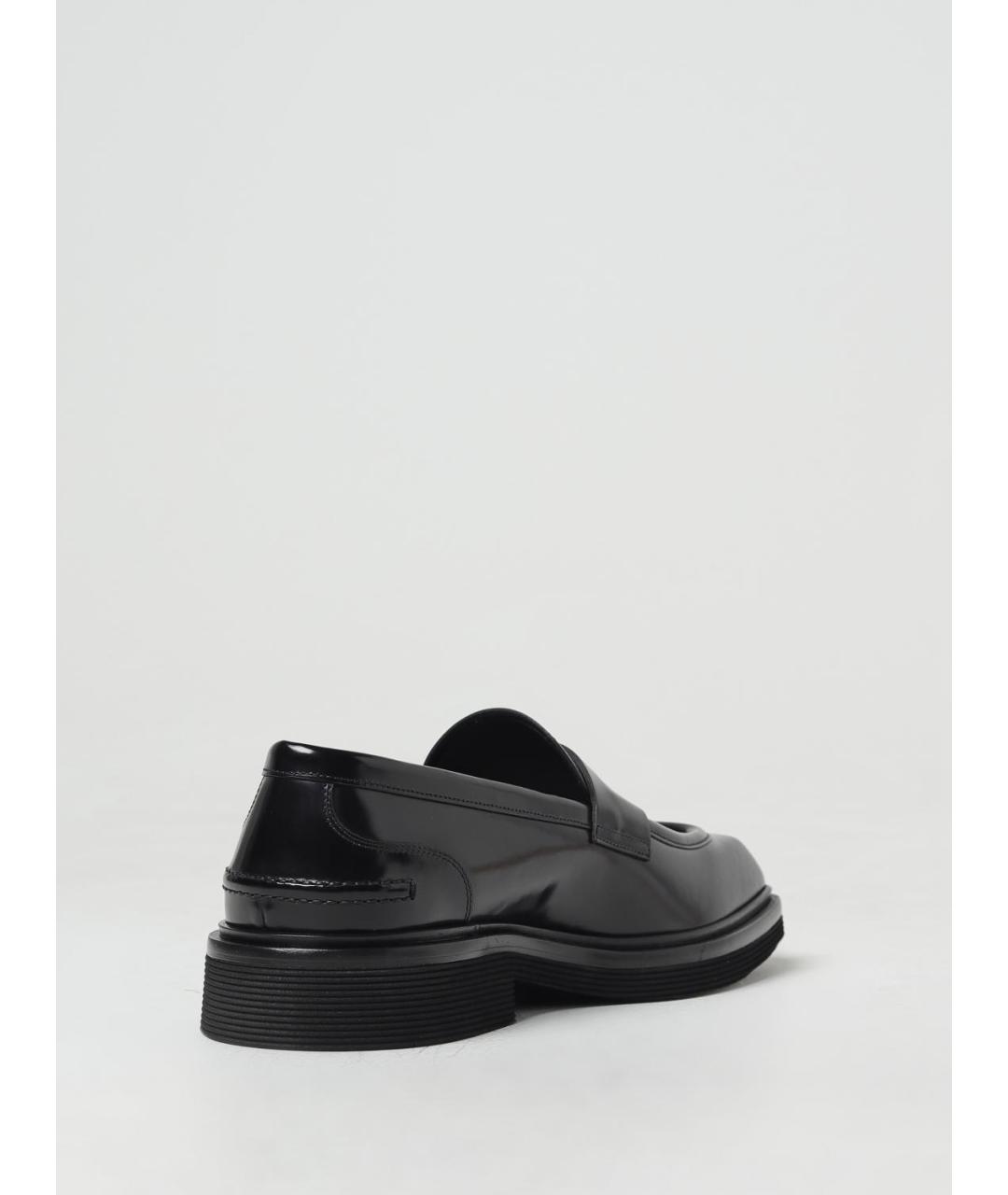 DOLCE&GABBANA Черные кожаные лоферы, фото 3