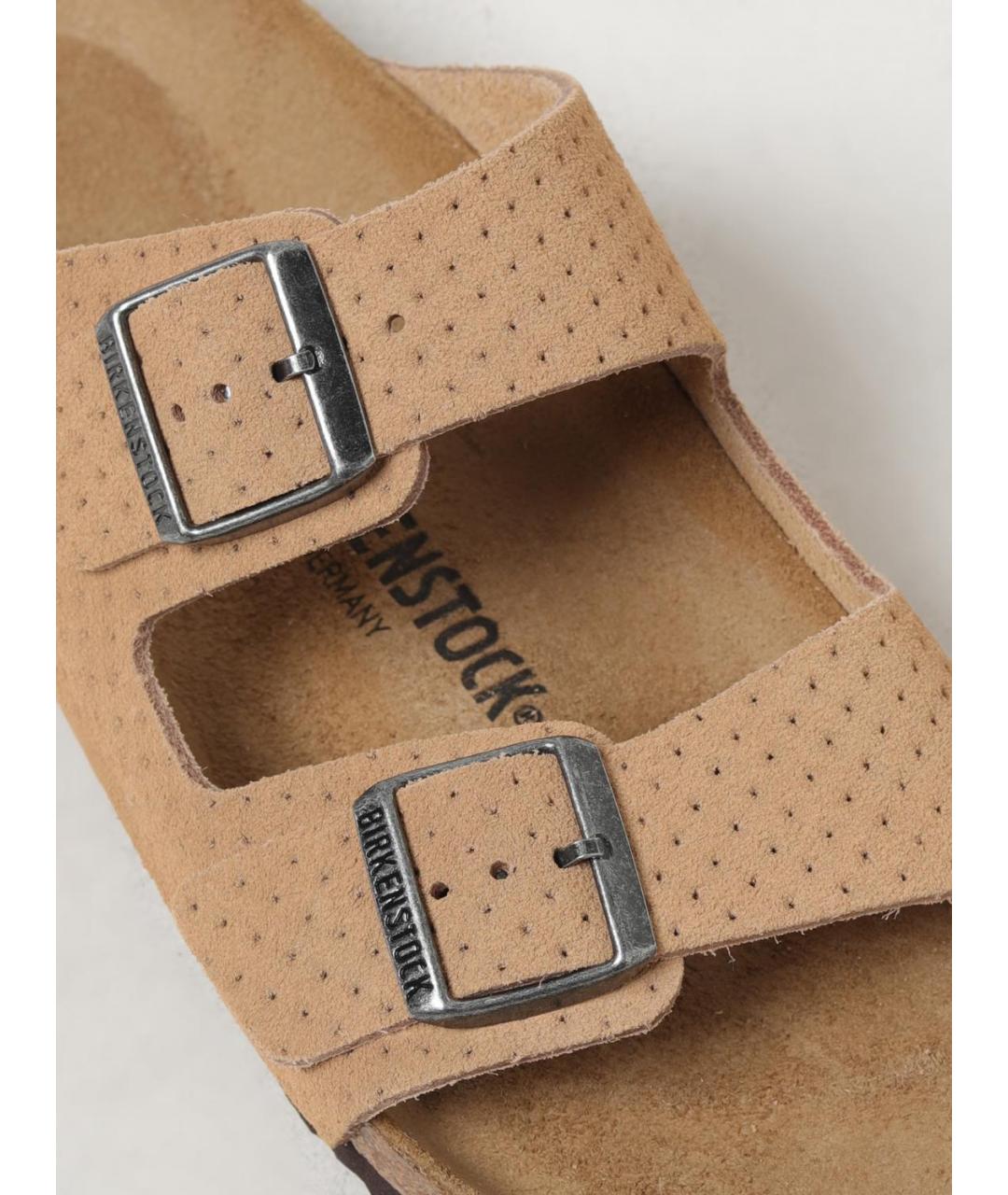 BIRKENSTOCK Бежевые шлепанцы, фото 4