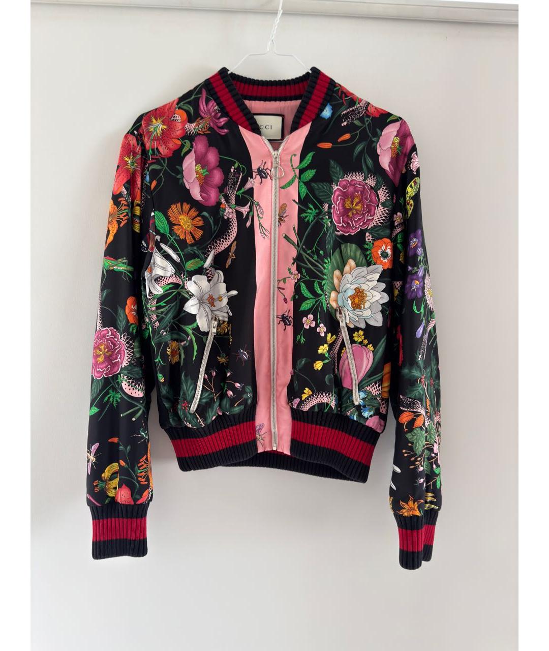 GUCCI Розовая шелковая куртка, фото 5