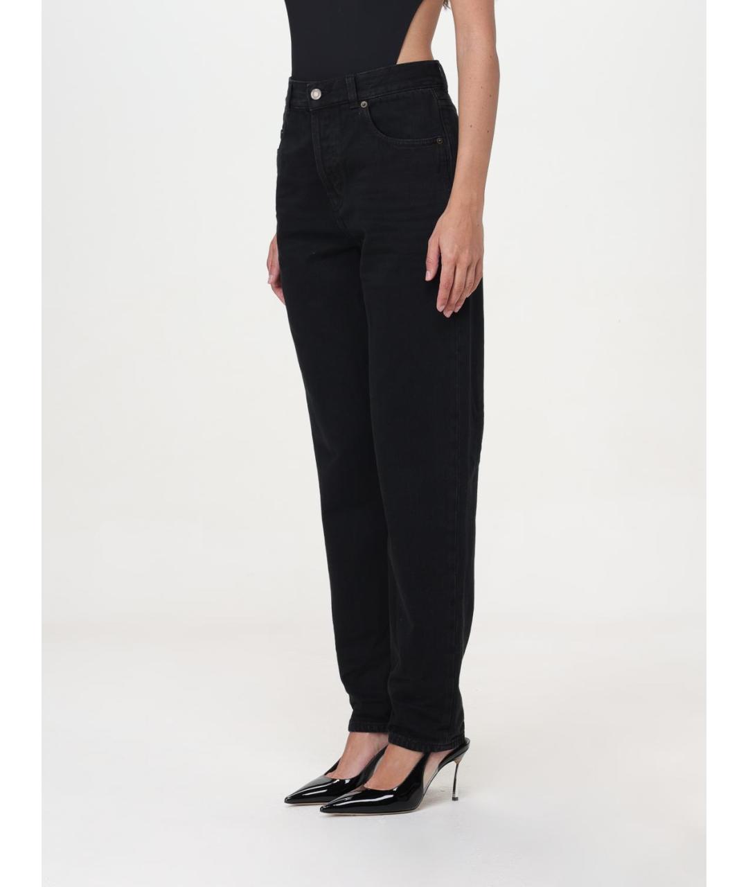 SAINT LAURENT Темно-синие хлопковые прямые джинсы, фото 5