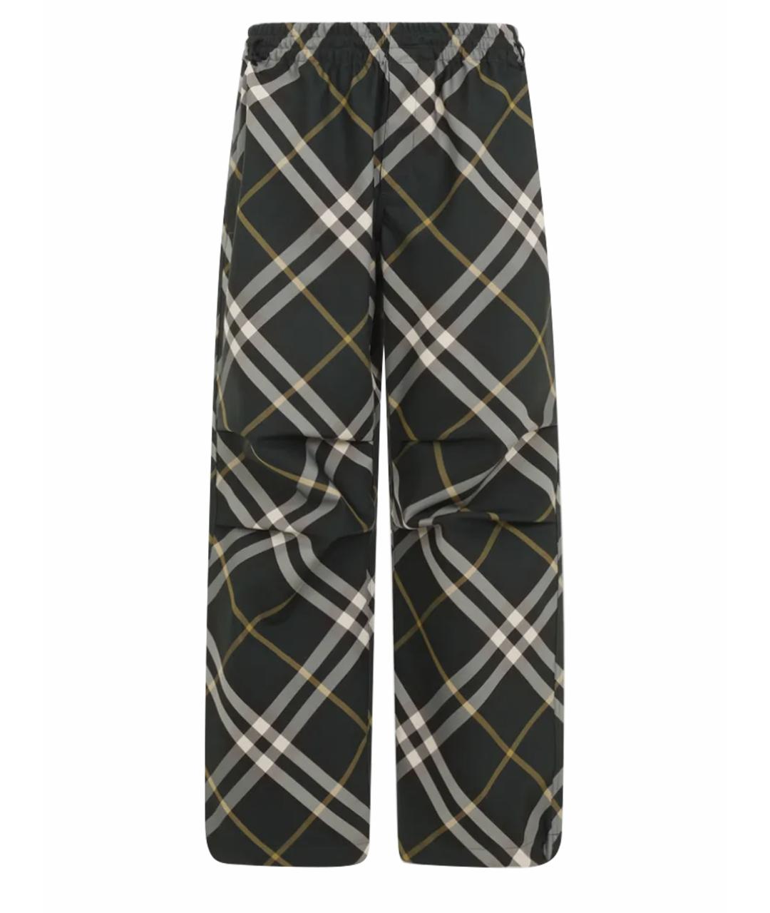 BURBERRY Зеленые повседневные брюки, фото 1