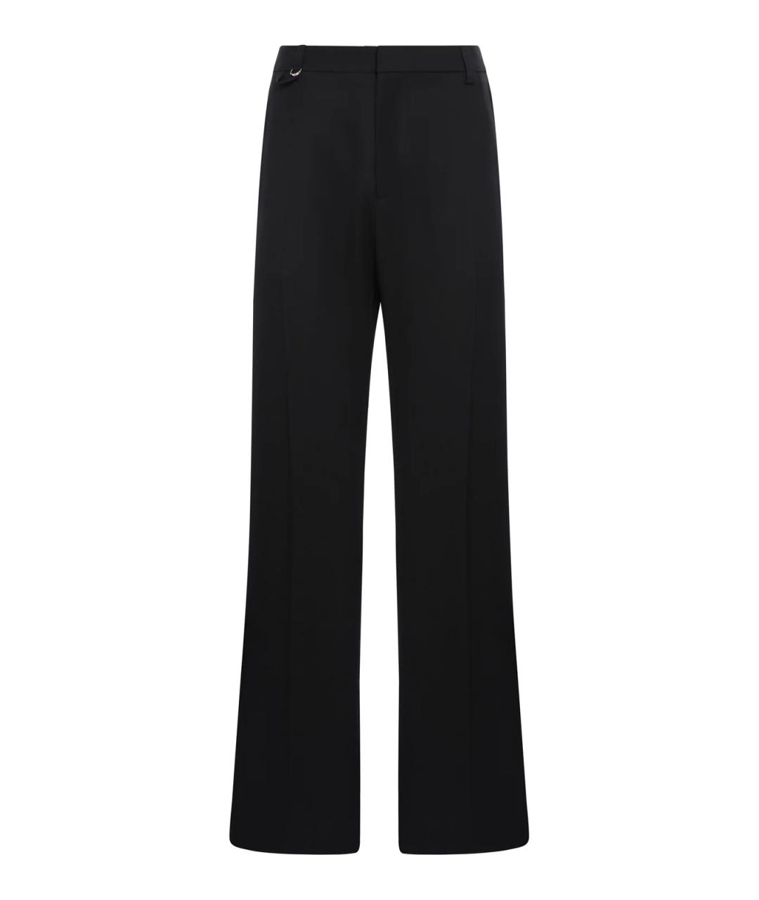JACQUEMUS Черные шерстяные повседневные брюки, фото 1