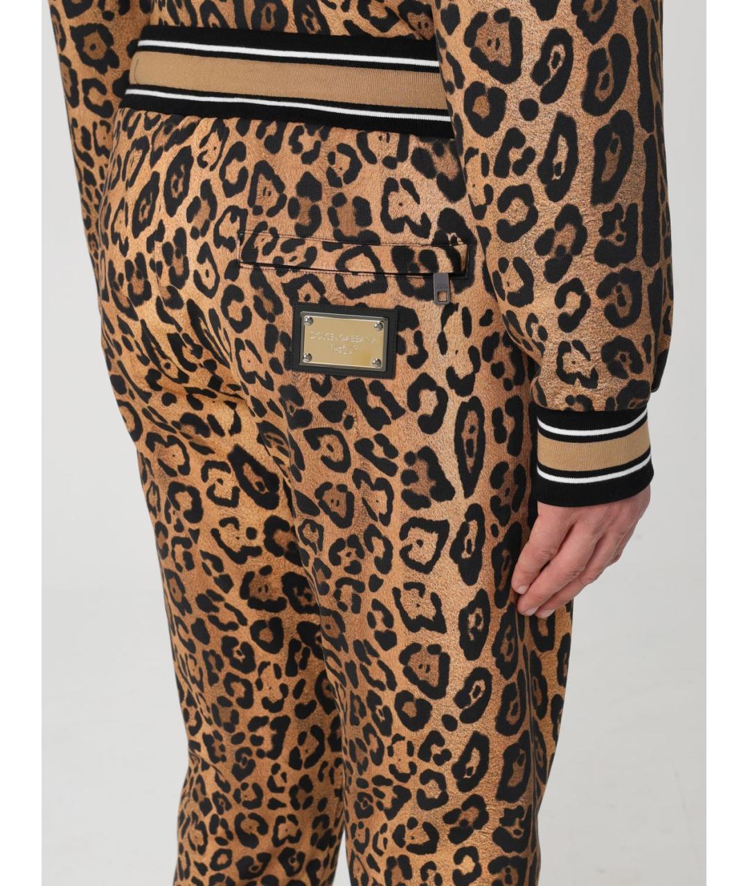 DOLCE&GABBANA Мульти хлопковые повседневные брюки, фото 6