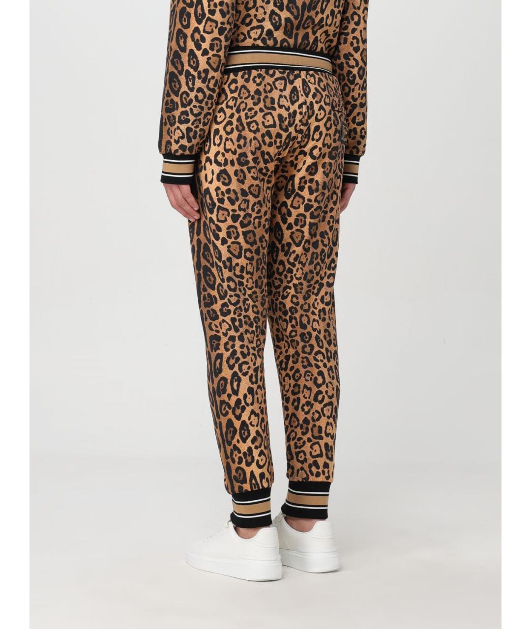 DOLCE&GABBANA Мульти хлопковые повседневные брюки, фото 4