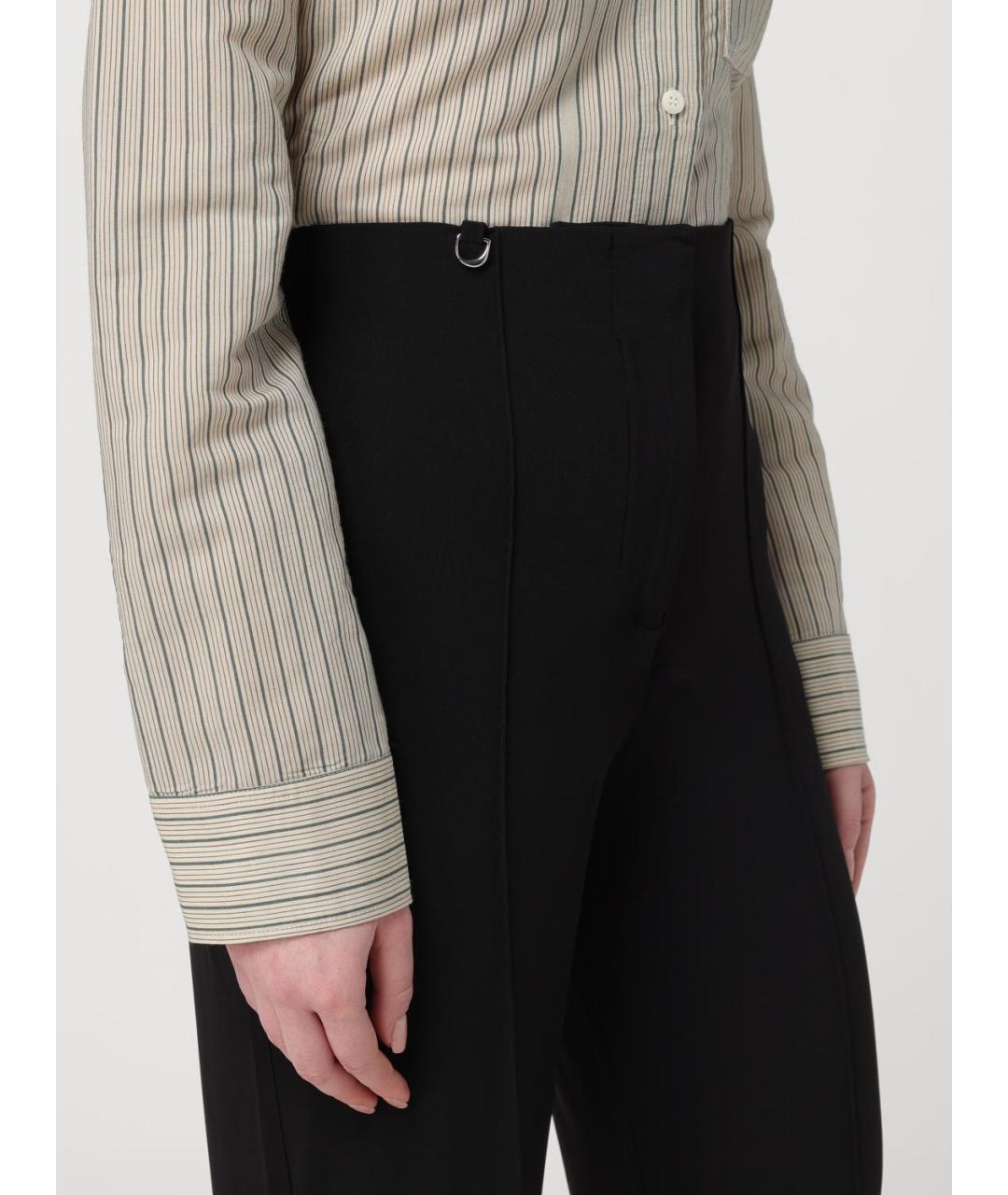 JACQUEMUS Черные прямые брюки, фото 6