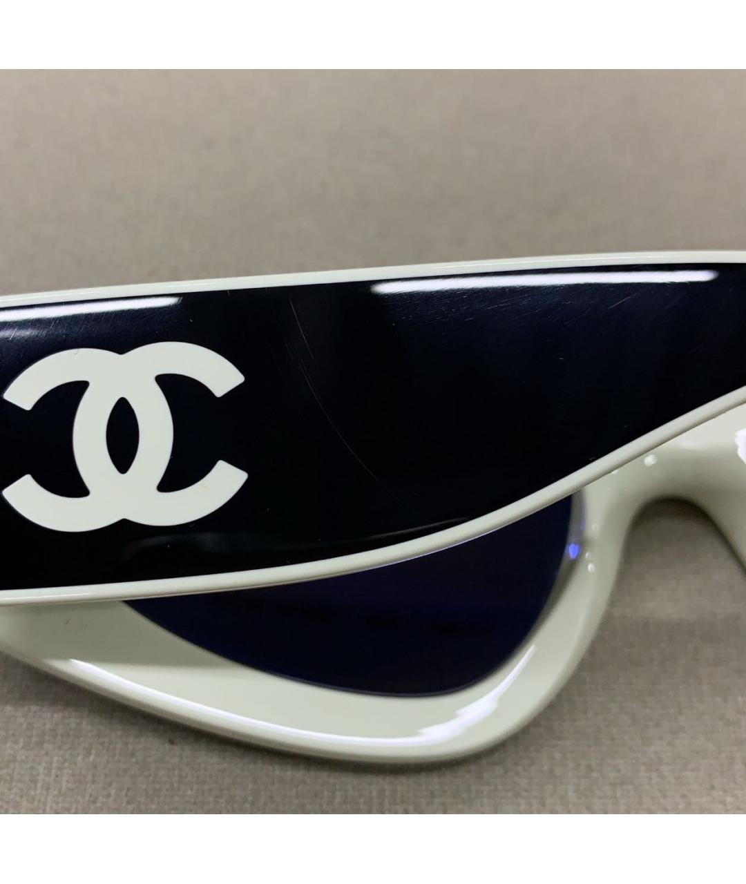 CHANEL Черные пластиковые солнцезащитные очки, фото 3