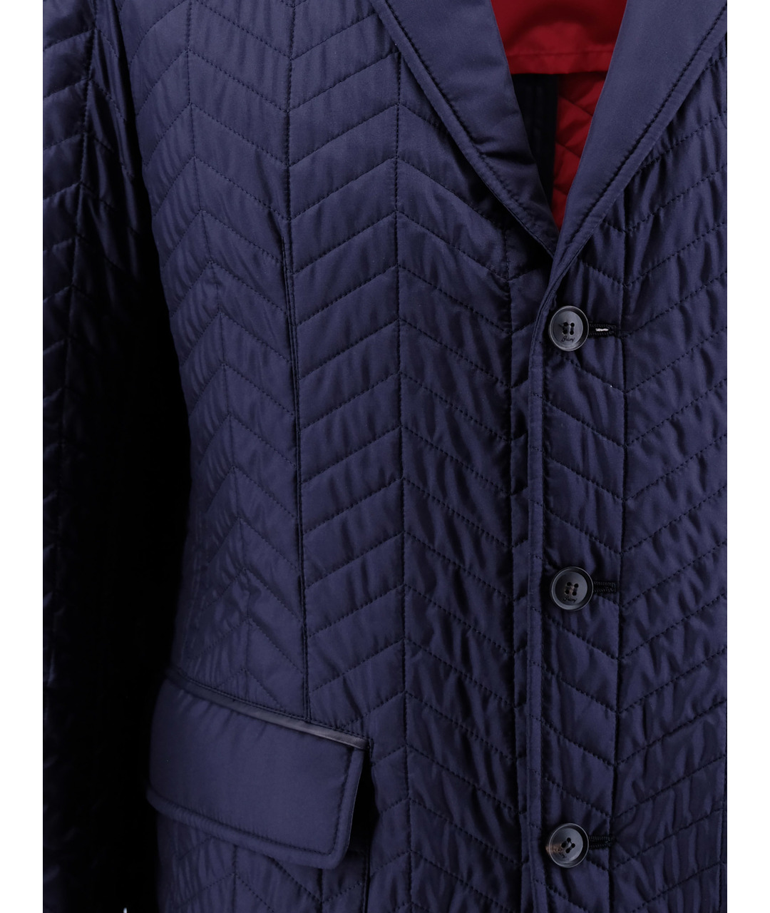BRIONI Темно-синяя полиуретановая куртка, фото 3