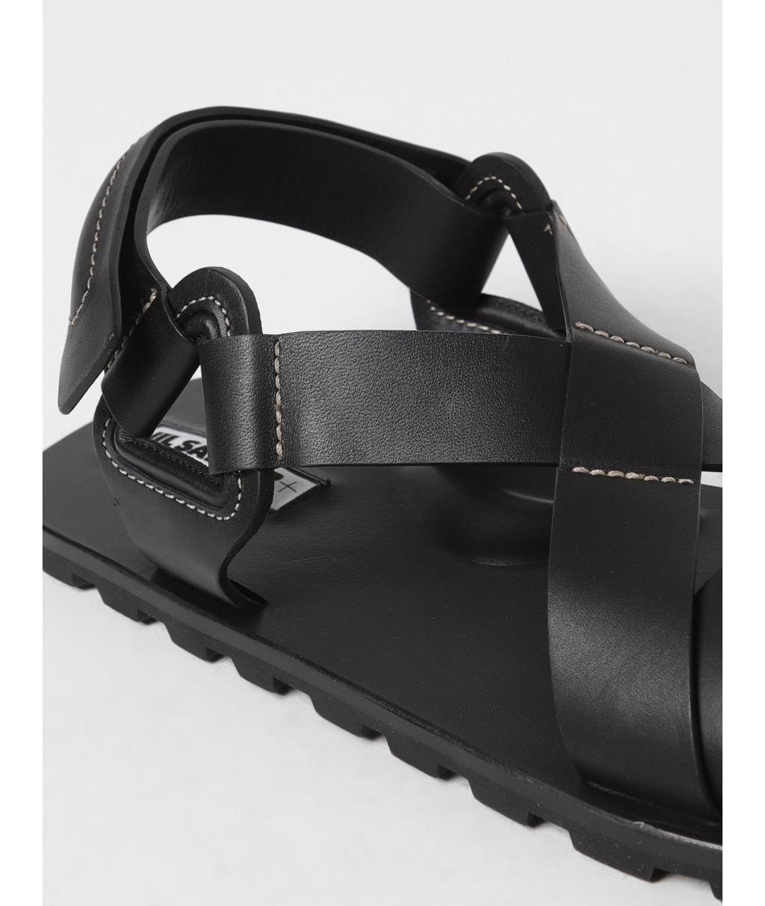 JIL SANDER Черные сандалии, фото 4