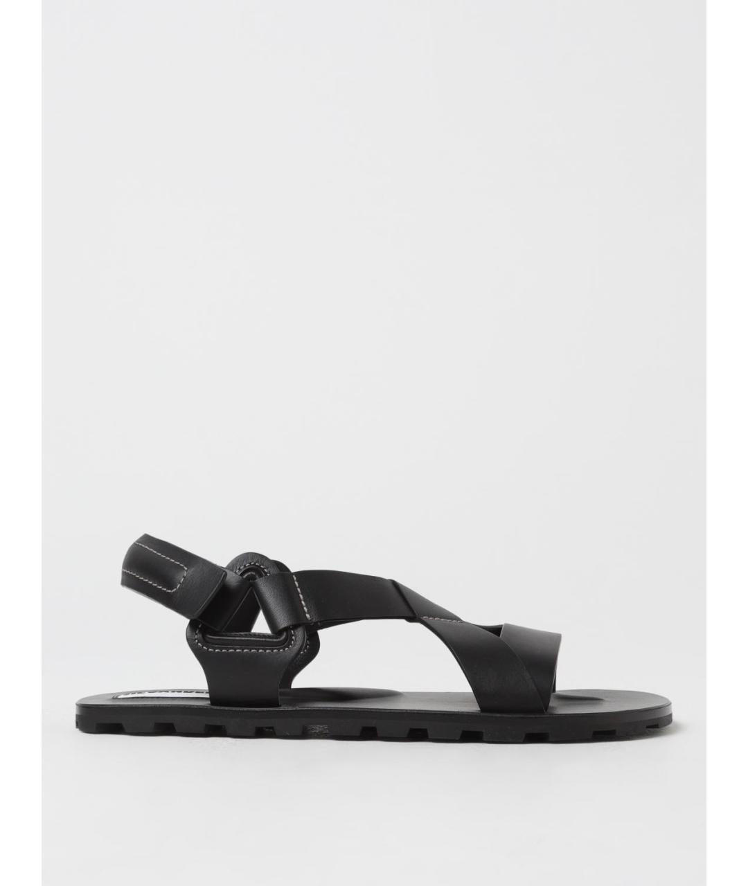 JIL SANDER Черные сандалии, фото 5
