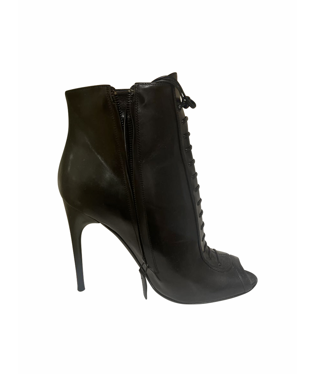 TOM FORD Черные кожаные ботильоны, фото 1
