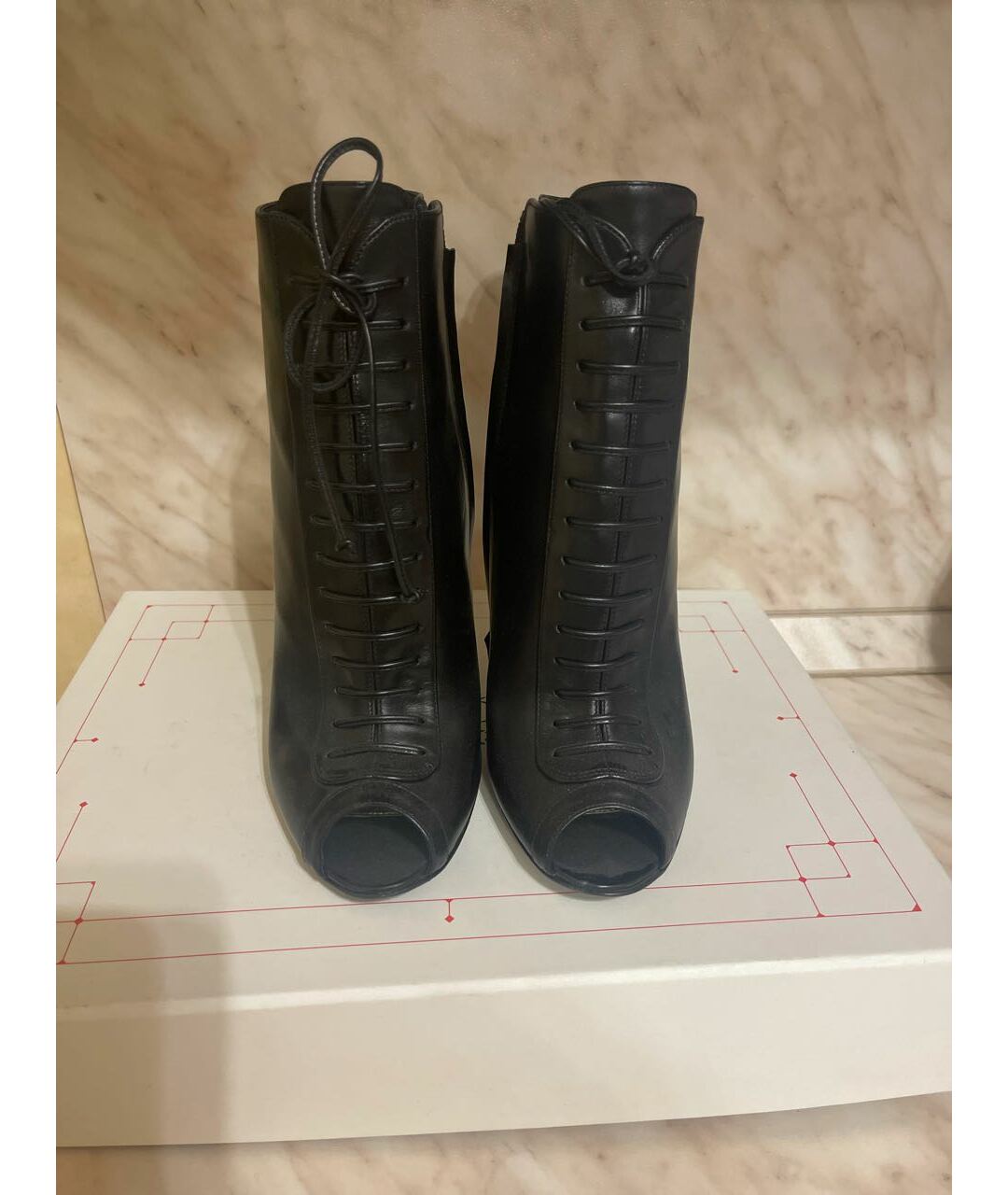 TOM FORD Черные кожаные ботильоны, фото 2